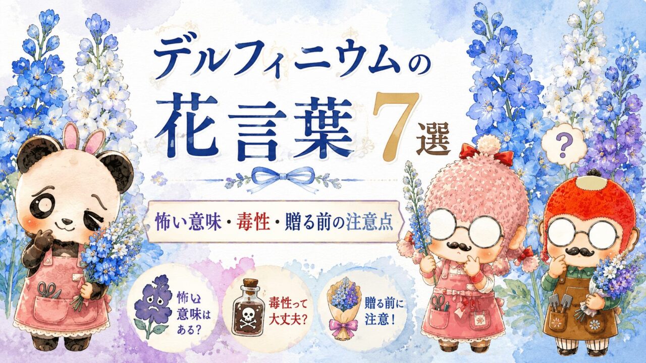 デルフィニウムの花言葉7選｜怖い意味・毒性・贈る前の注意点