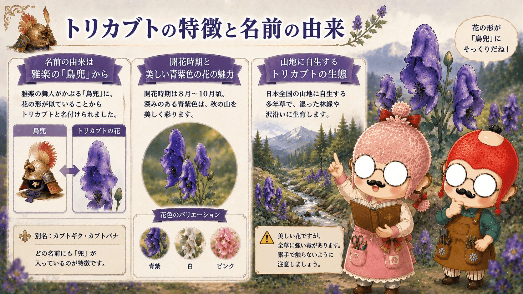 トリカブトの特徴