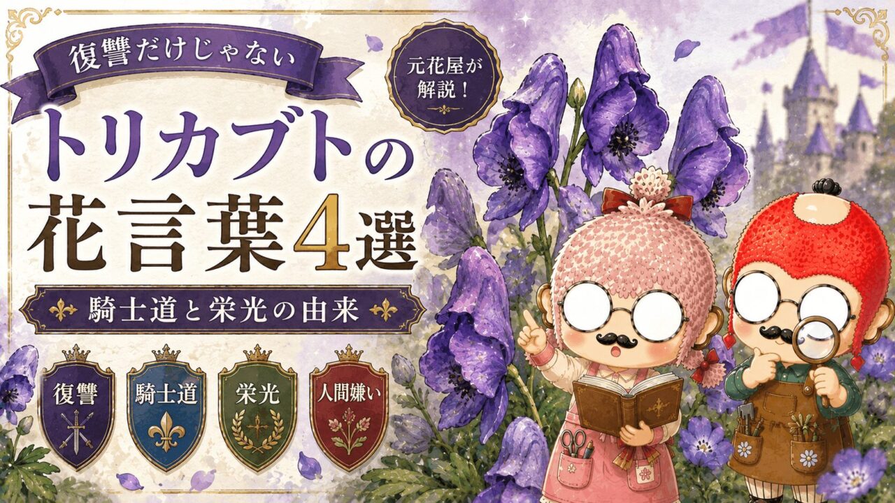 トリカブトの花言葉4選|復讐だけじゃない騎士道と栄光の由来