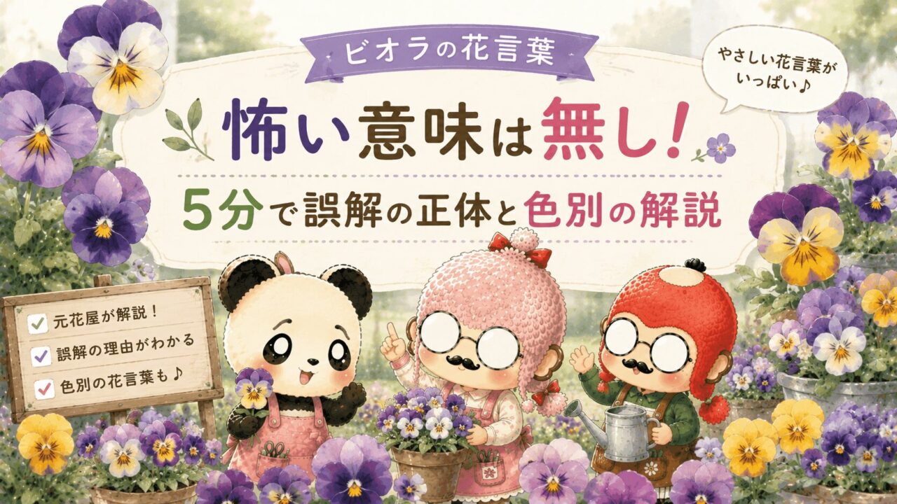 ビオラの花言葉に怖い意味は無し!5分で誤解の正体と色別の解説