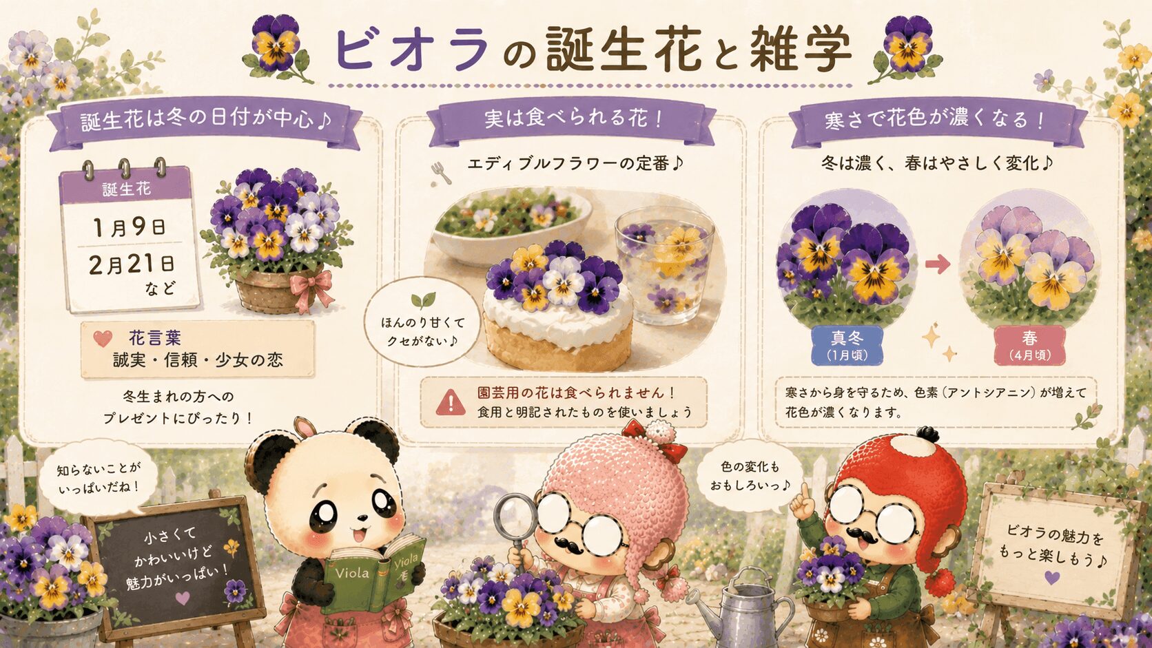 ビオラの誕生花