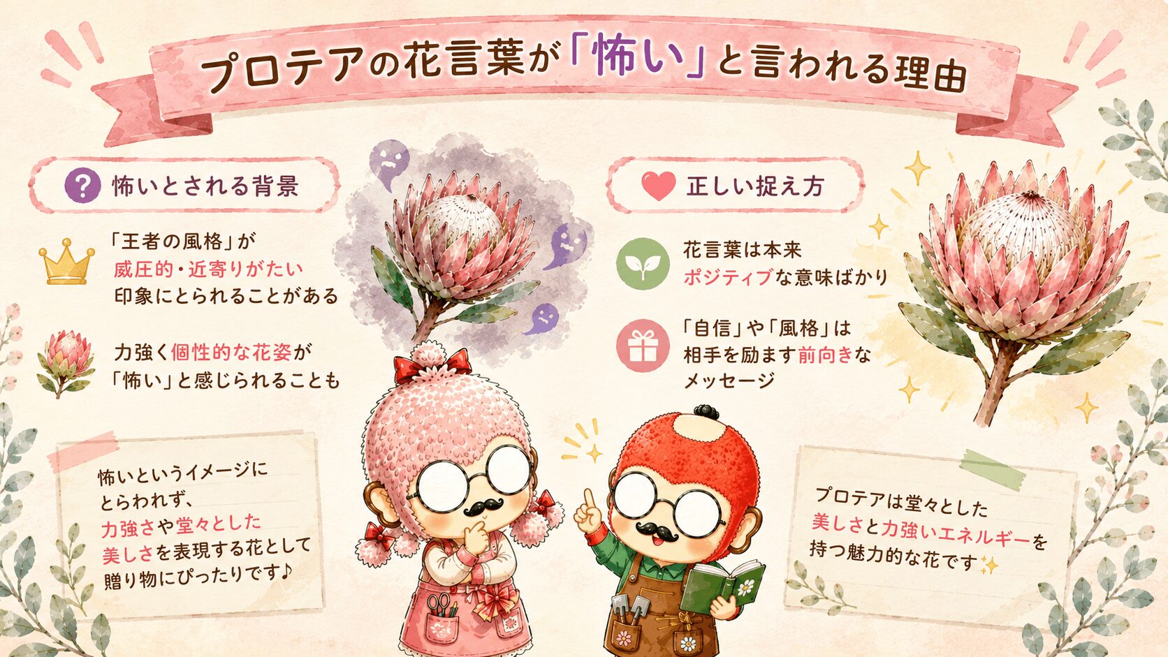 プロテアの花言葉は怖いのか