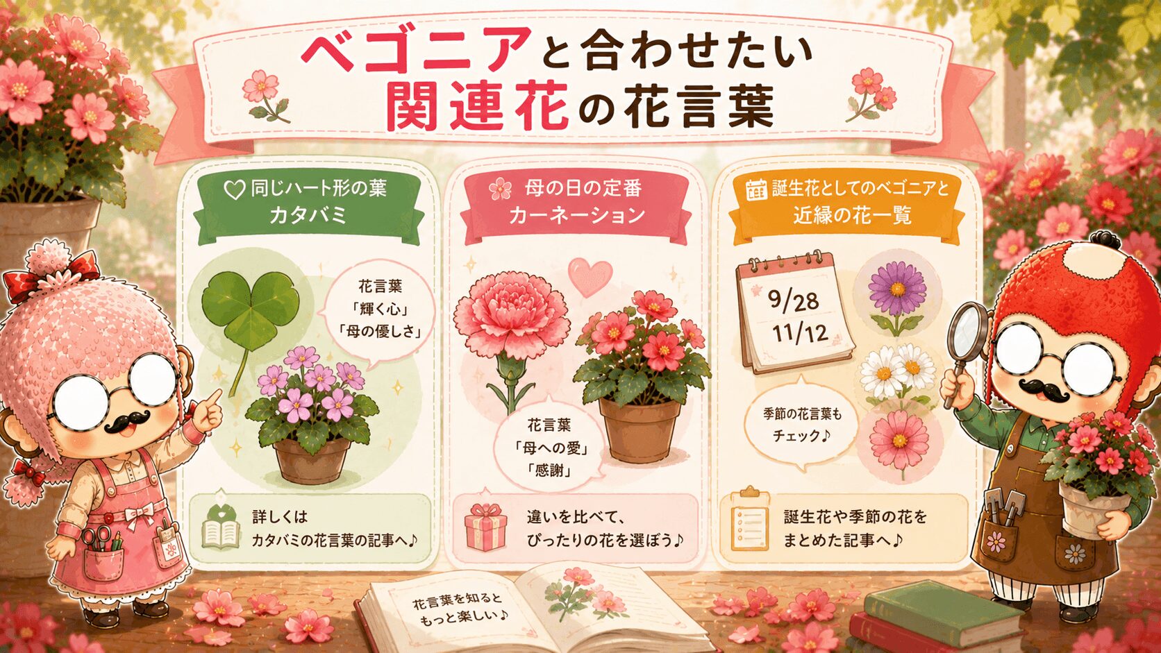 ベゴニアと楽しむ花言葉図鑑