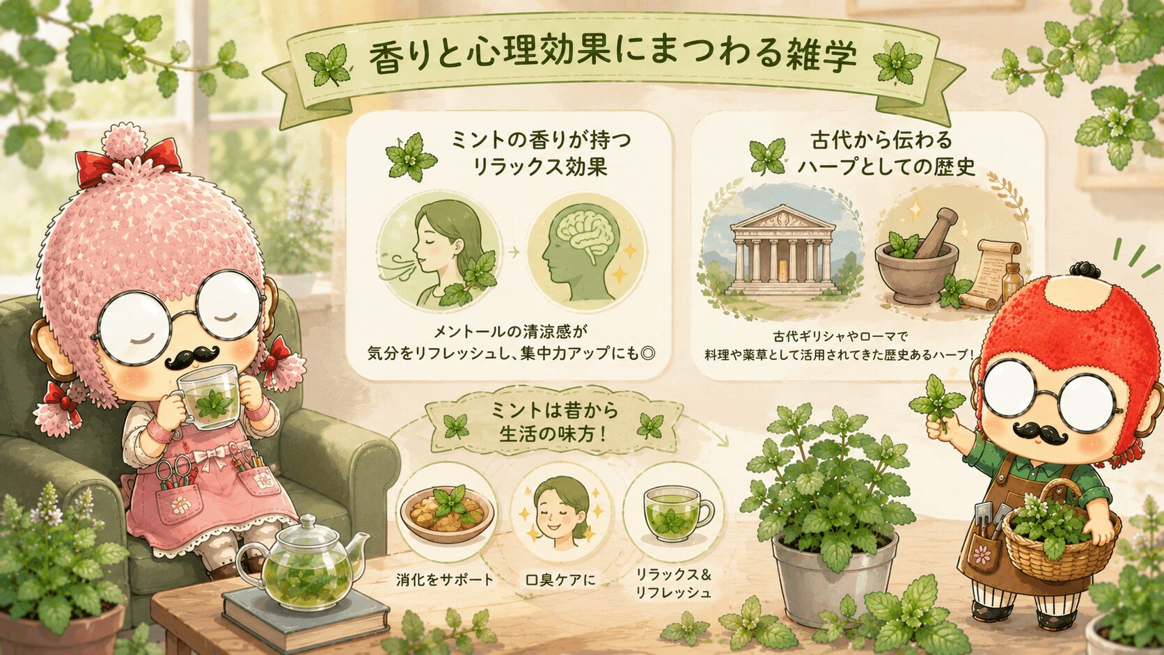 ミントの香りと心理効果