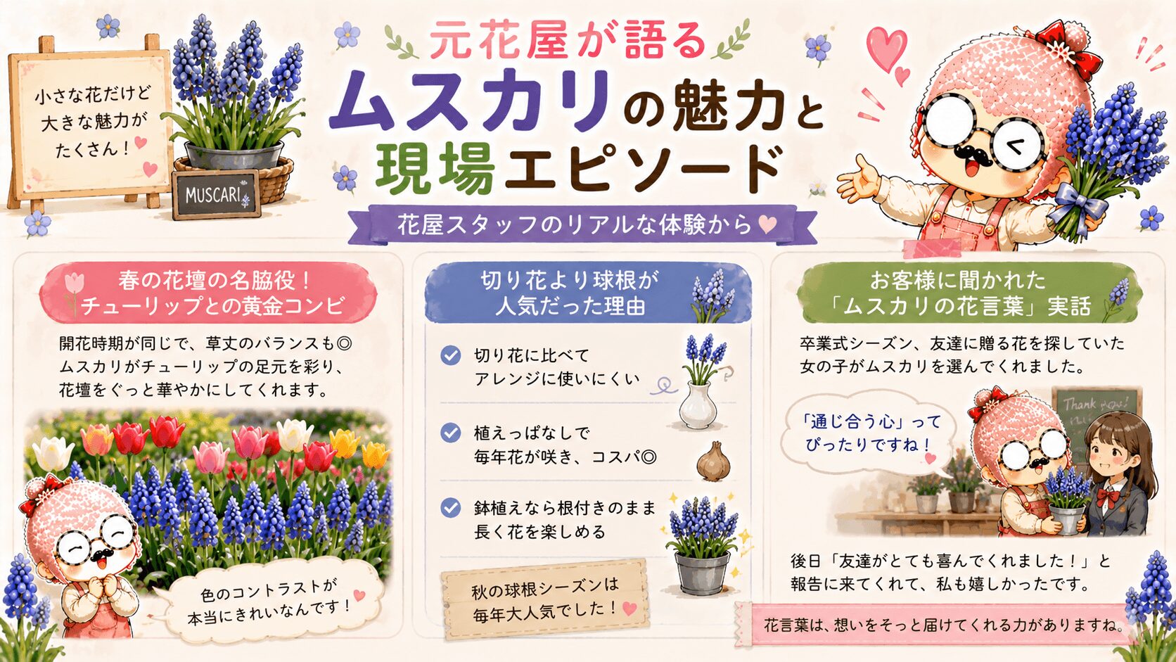 ムスカリの魅力