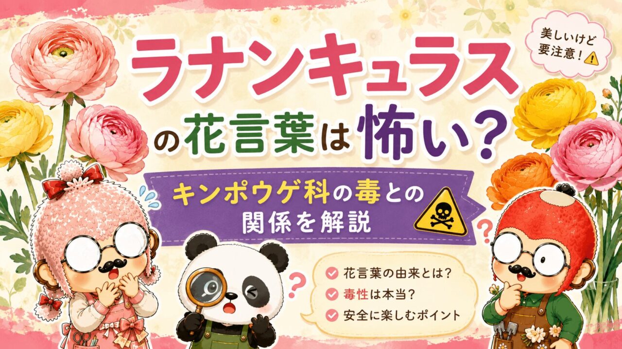 ラナンキュラスの花言葉は怖い?キンポウゲ科の毒との関係を解説