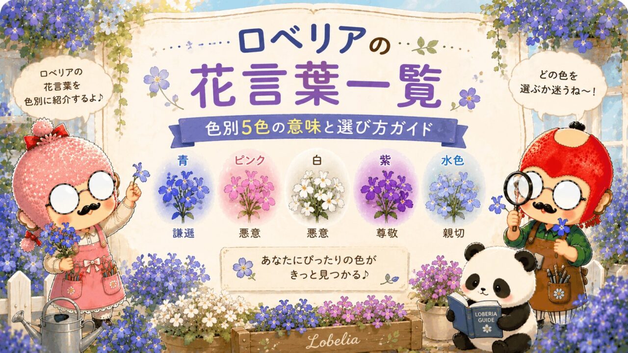 ロベリアの花言葉一覧|色別5色の意味と選び方ガイド