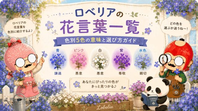 ロベリアの花言葉一覧｜色別5色の意味と選び方ガイド