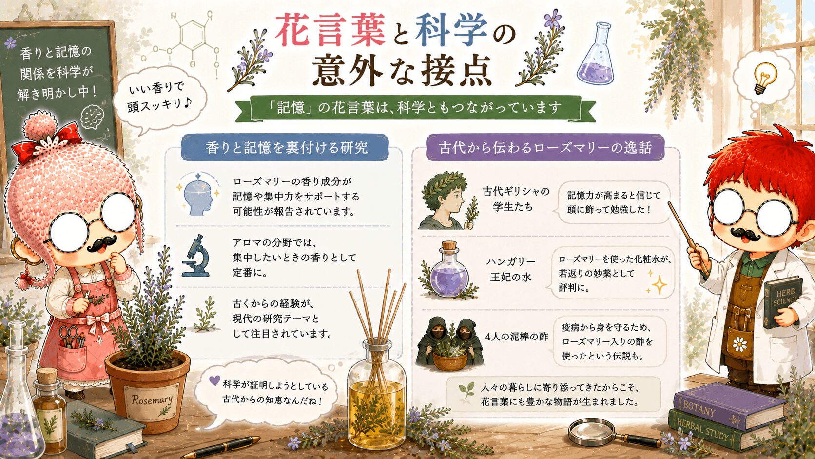 ローズマリーと記憶の科学