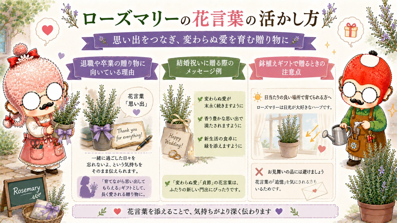 ローズマリーの花言葉の活かし方