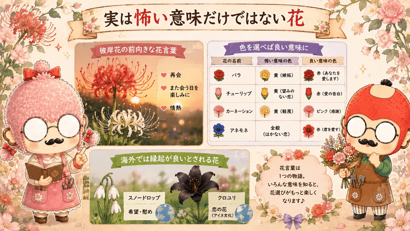 実は怖い花言葉だけではない花