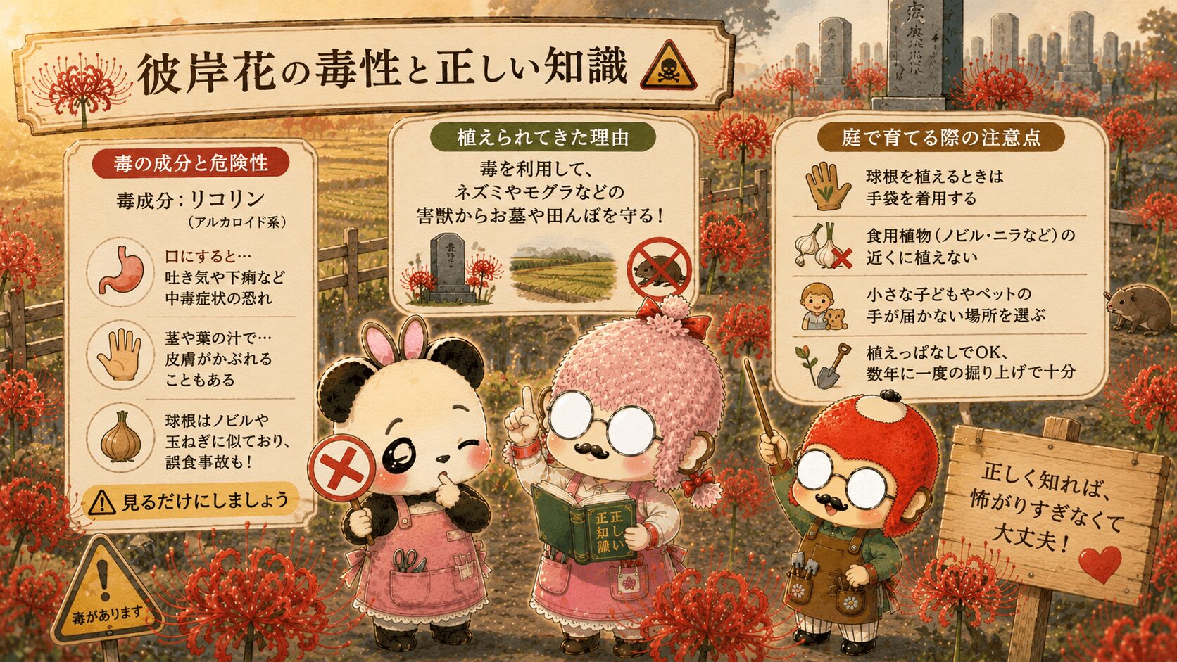 彼岸花の危険性と安全対策