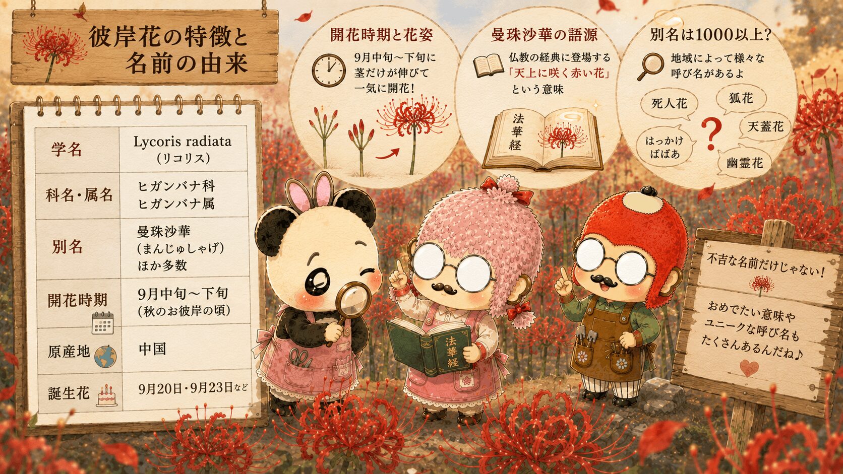 彼岸花の特徴と名前の由来