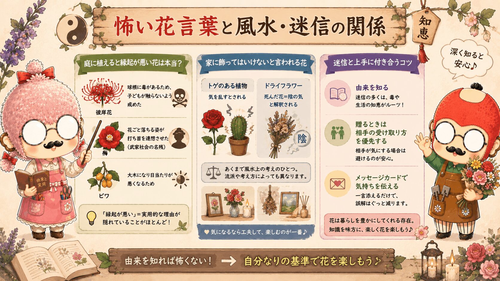 怖い花言葉と風水の秘密
