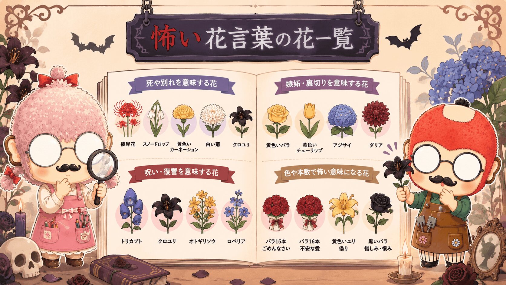 怖い花言葉一覧