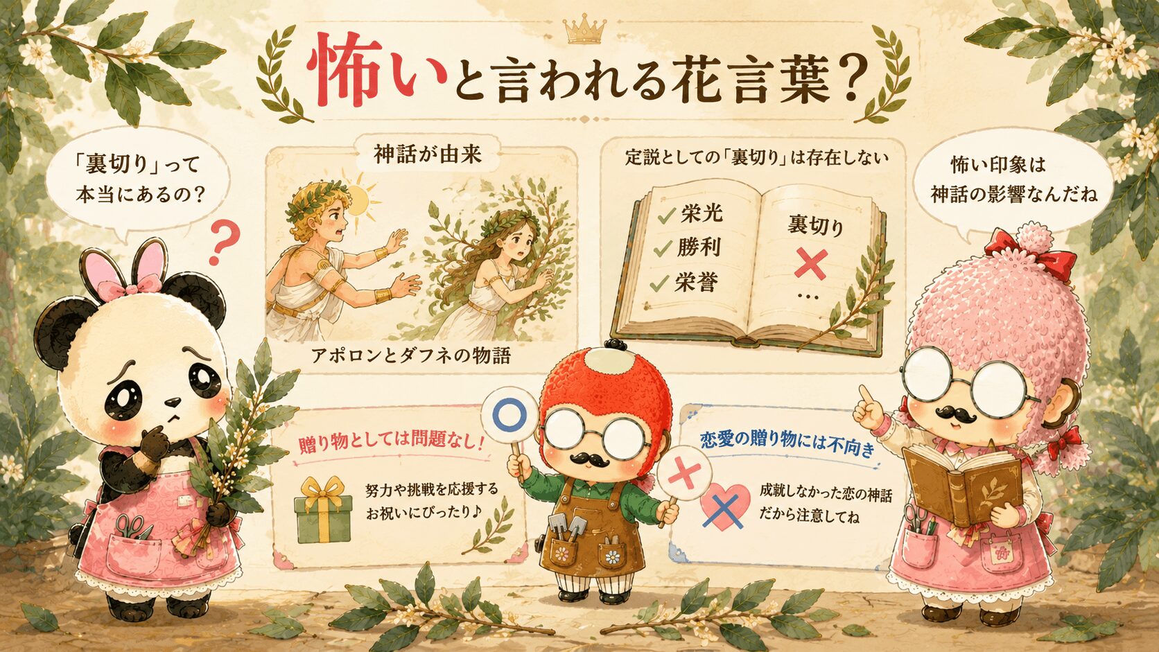月桂樹の怖いと言われる花言葉