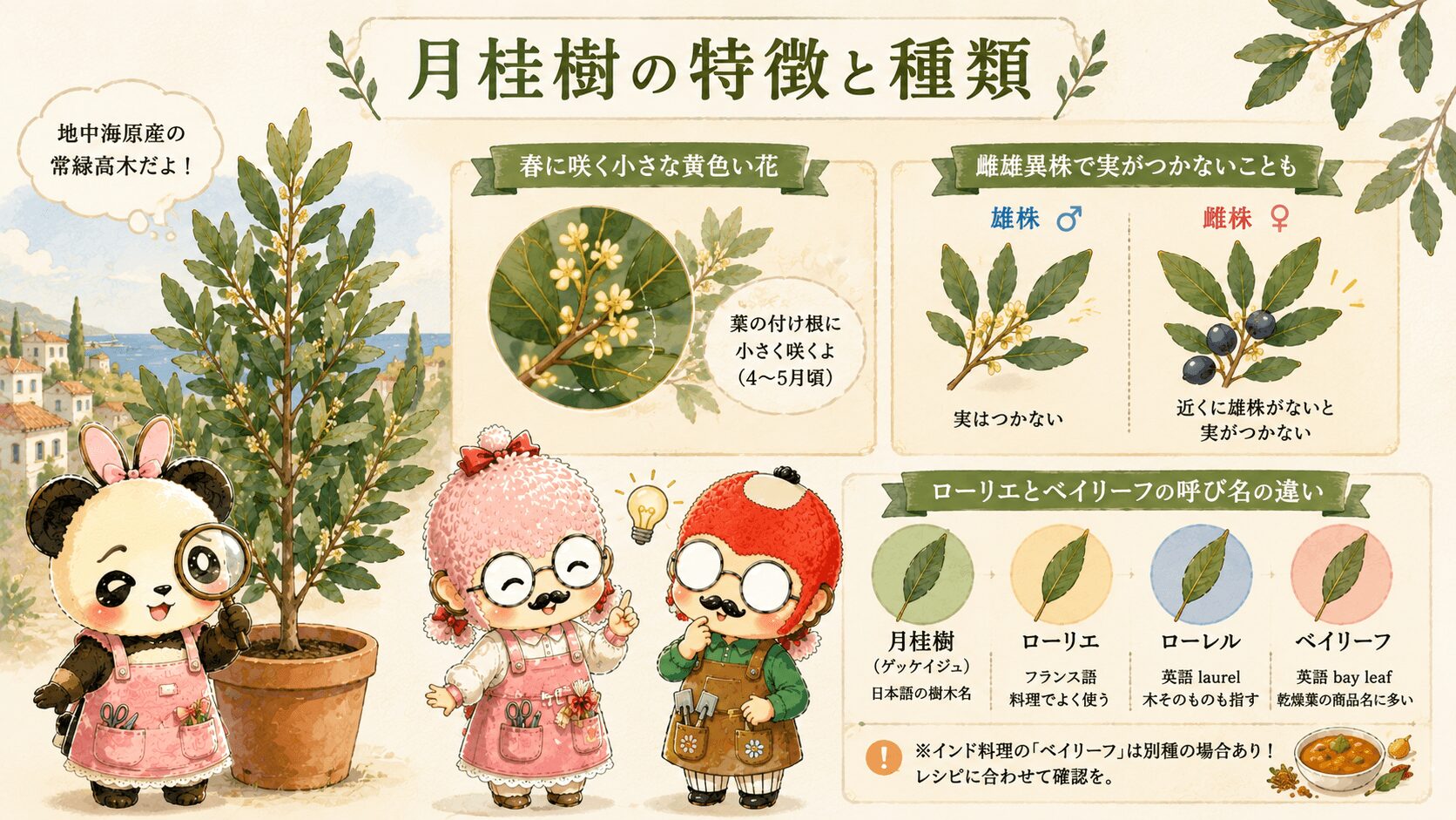 月桂樹の特徴と種類