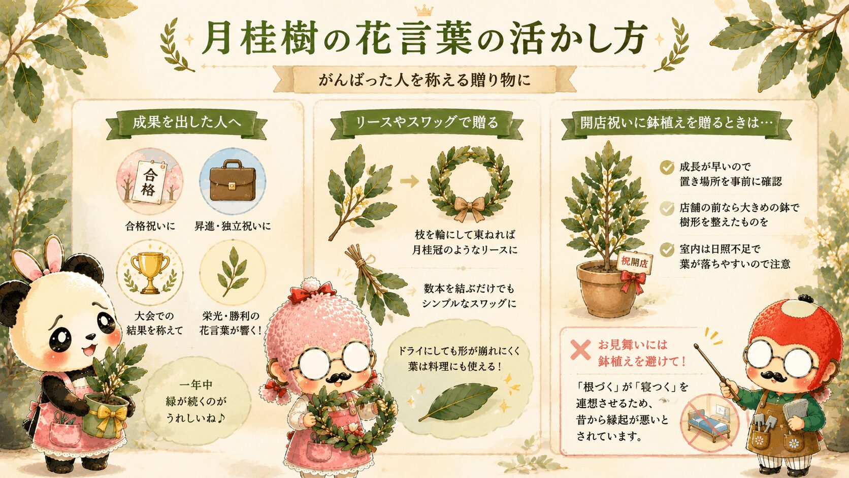 月桂樹の花言葉の活かし方