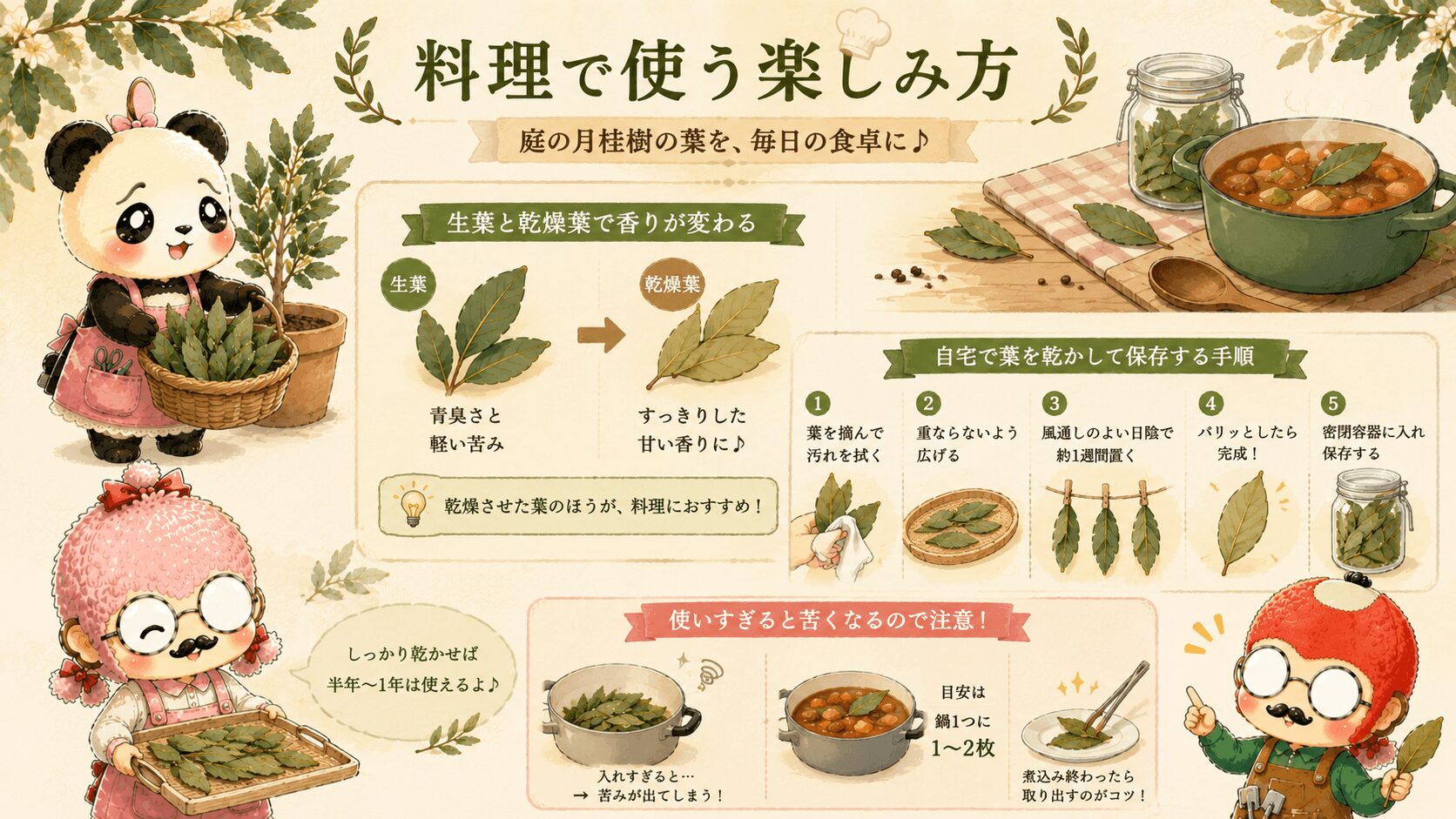 月桂樹を料理で使う楽しみ方