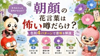 朝顔の花言葉は怖い噂だらけ？色別4パターンで意味を解説