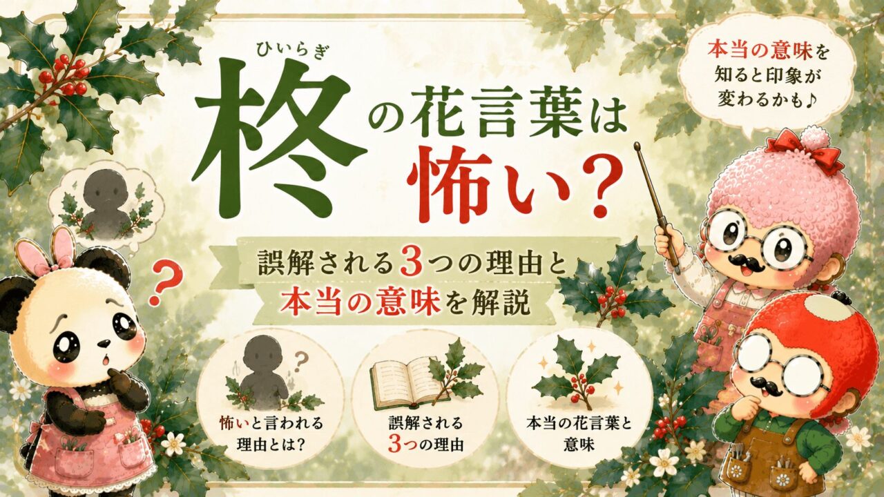 柊の花言葉は怖い?誤解される3つの理由と本当の意味を解説