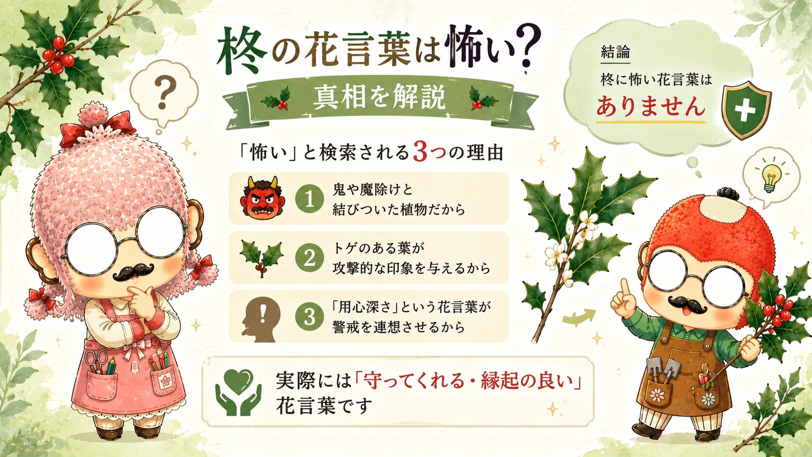 柊の花言葉は怖い？