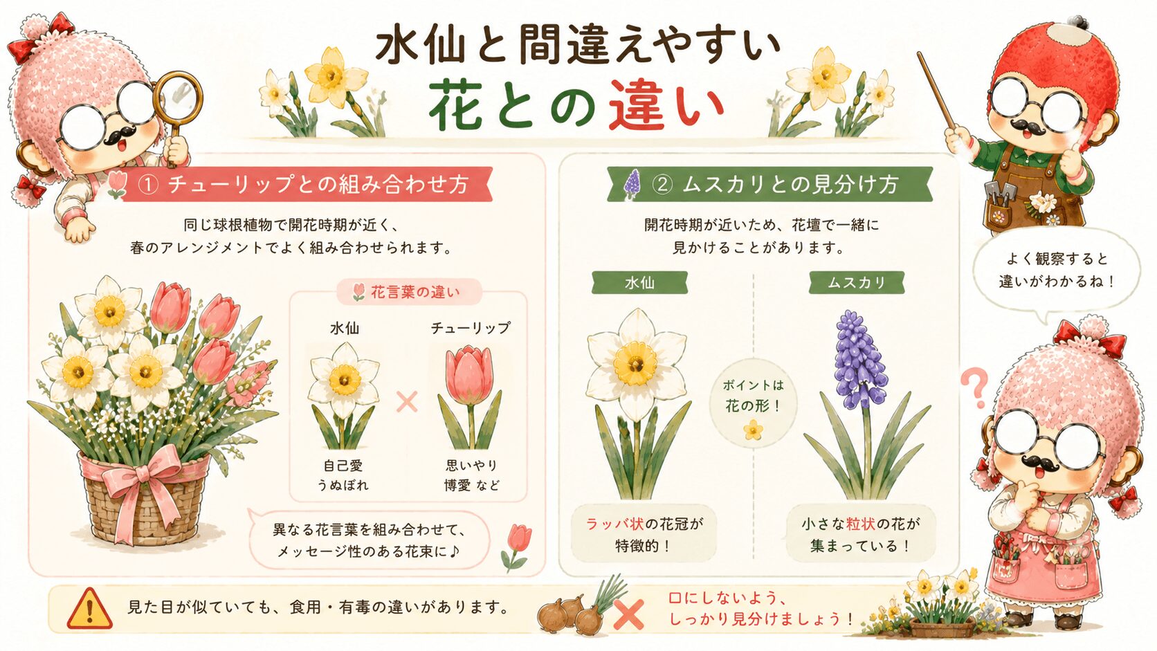 水仙と間違えやすい花