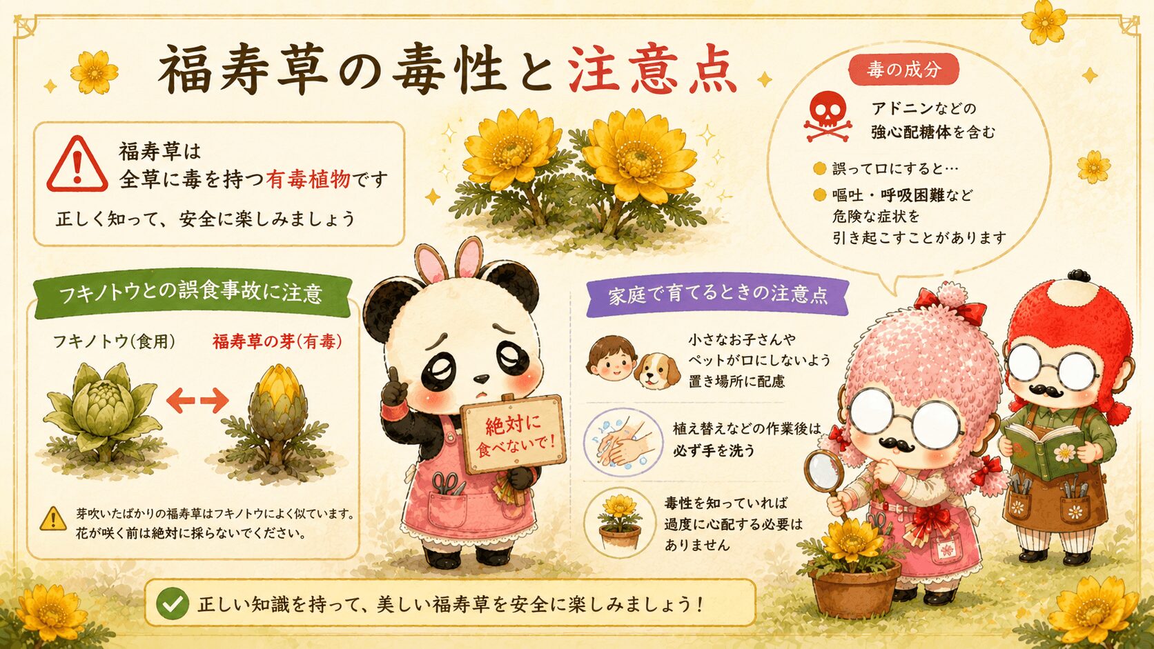 福寿草の毒性