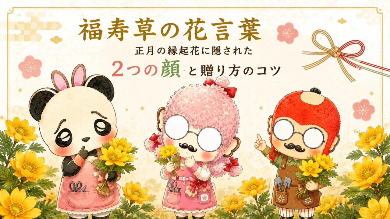 福寿草の花言葉|正月の縁起花に隠された2つの顔と贈り方のコツ