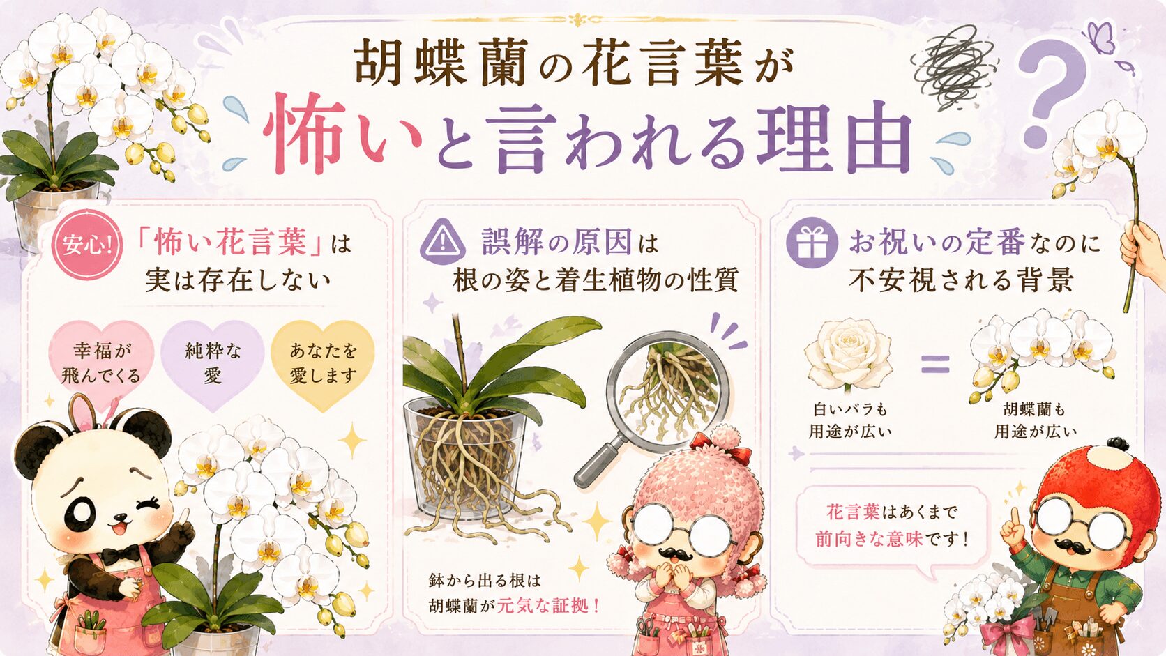 胡蝶蘭の花言葉が怖いと言われる理由