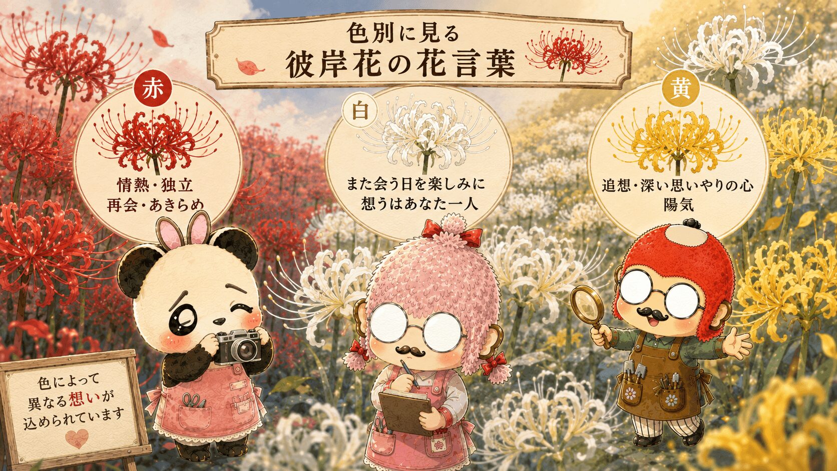 色別の彼岸花の花言葉