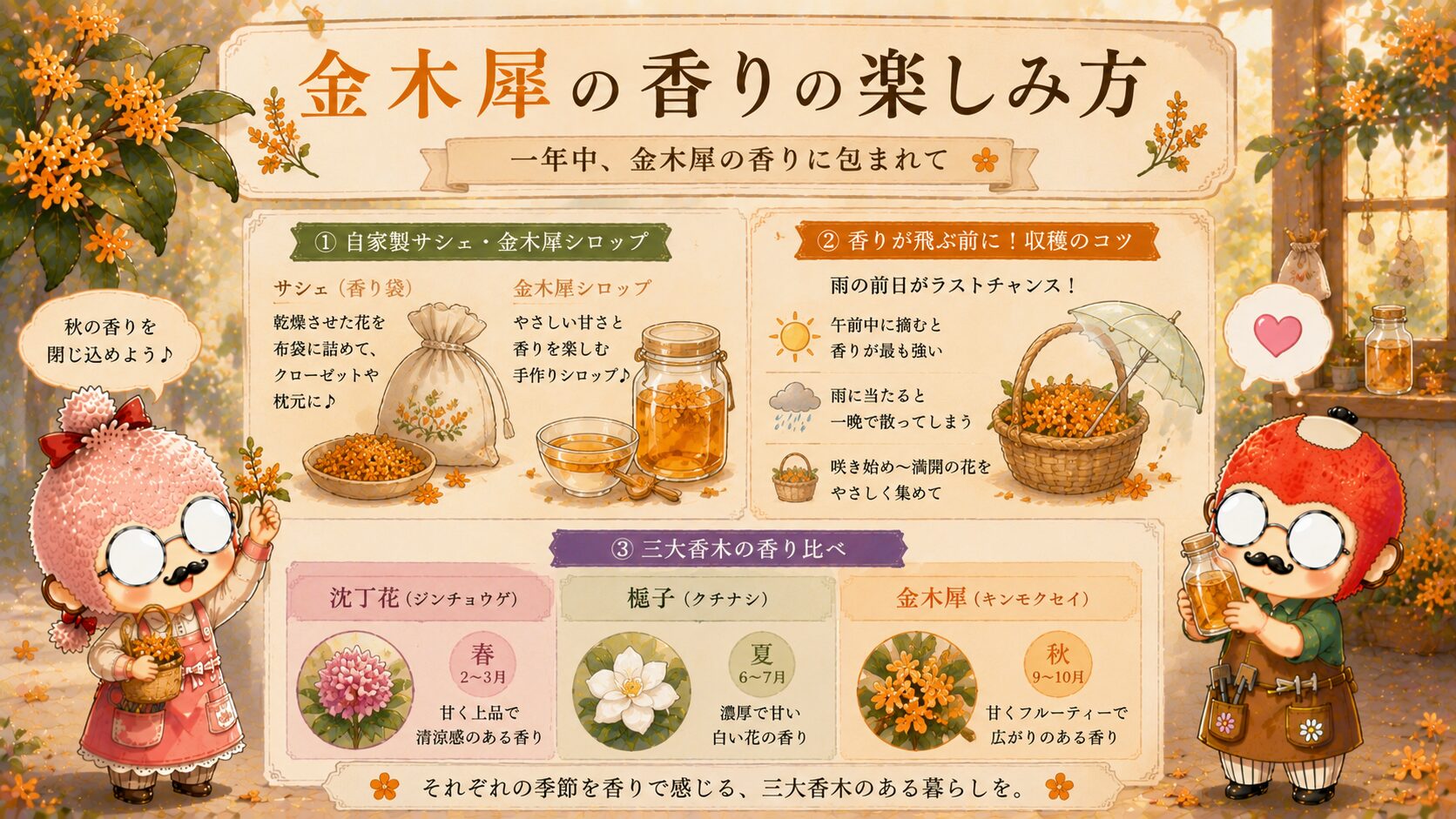 金木犀の香りの楽しみ方