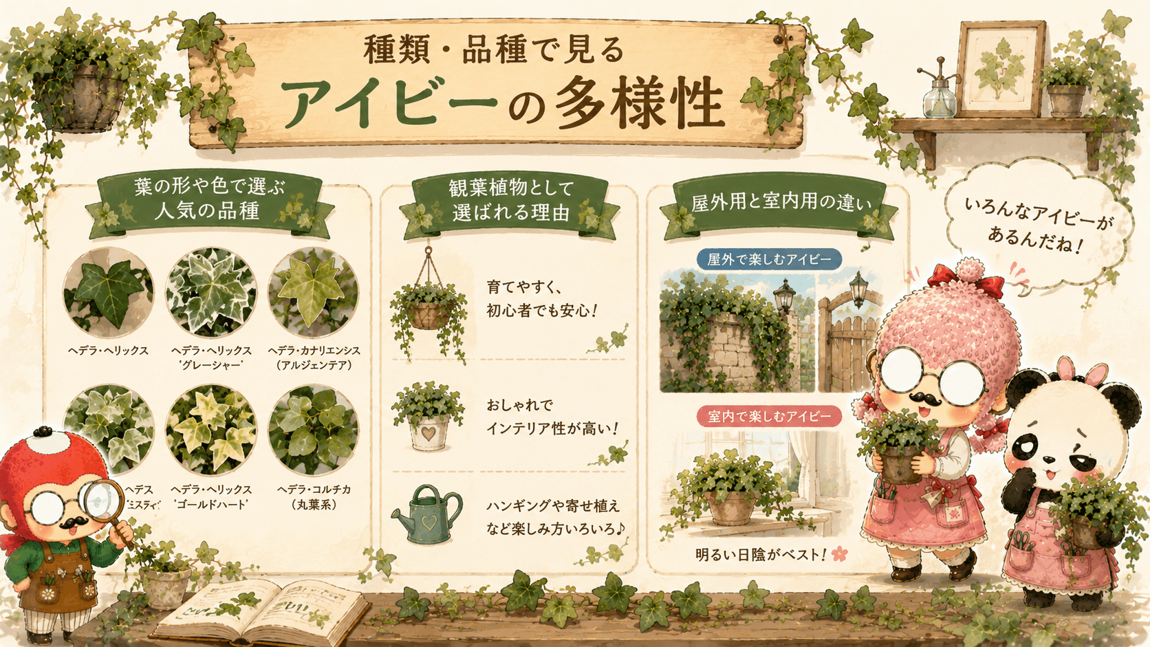アイビーの種類と品種