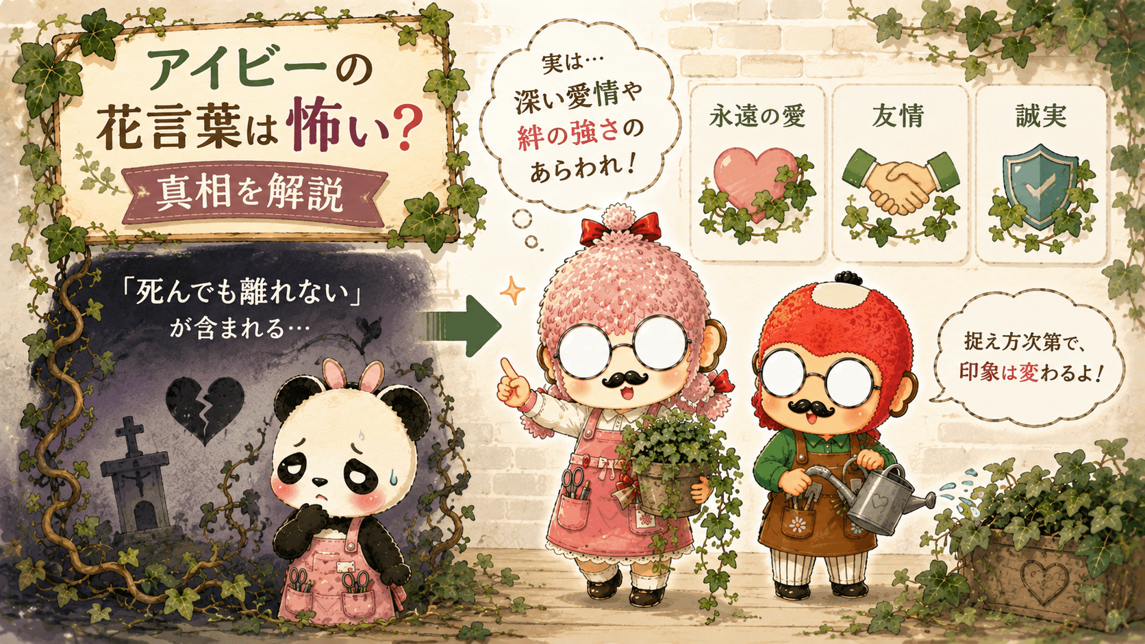 アイビーの花言葉は怖いのか