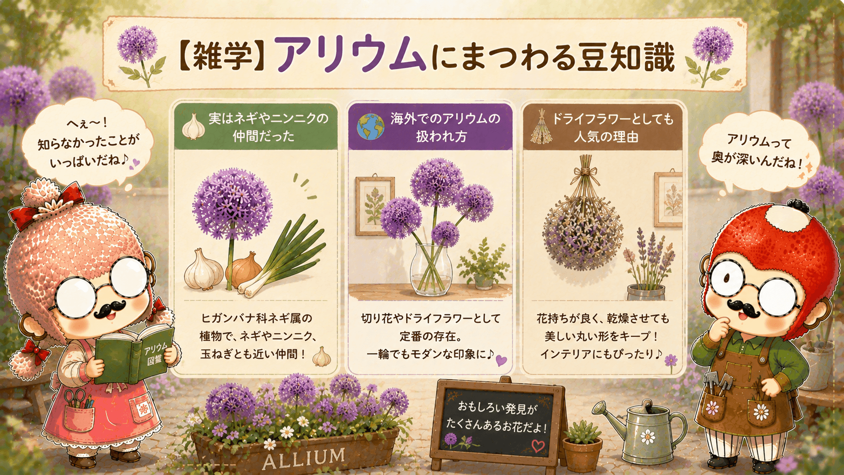 アリウムにまつわる豆知識