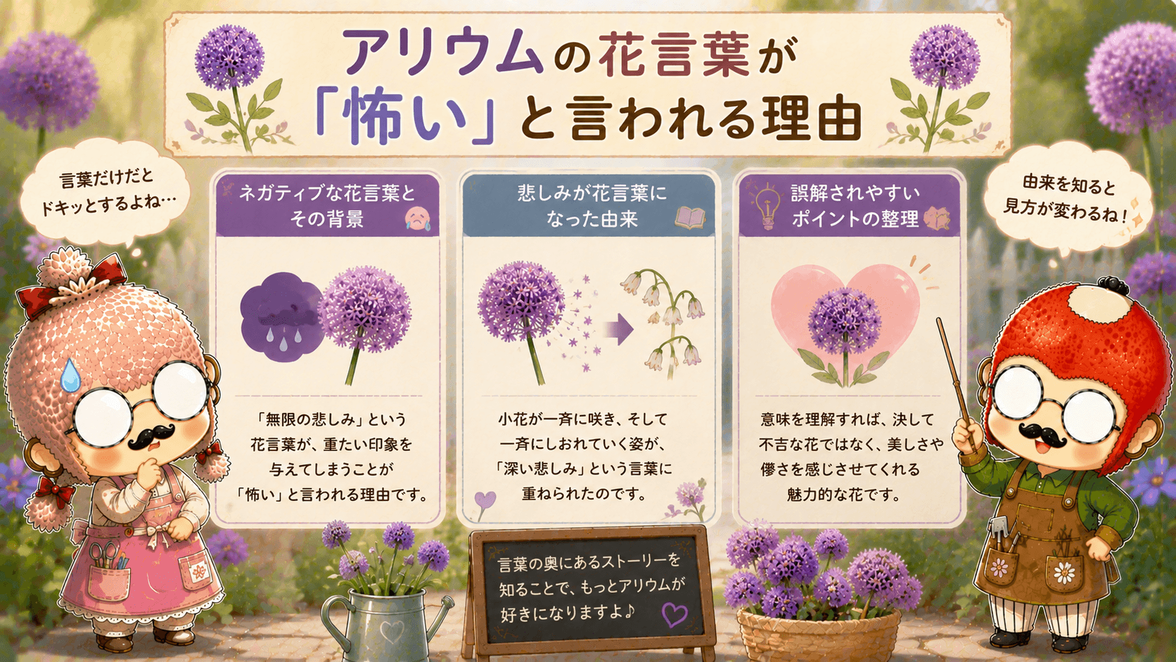 アリウムの花言葉が怖いと言われる理由