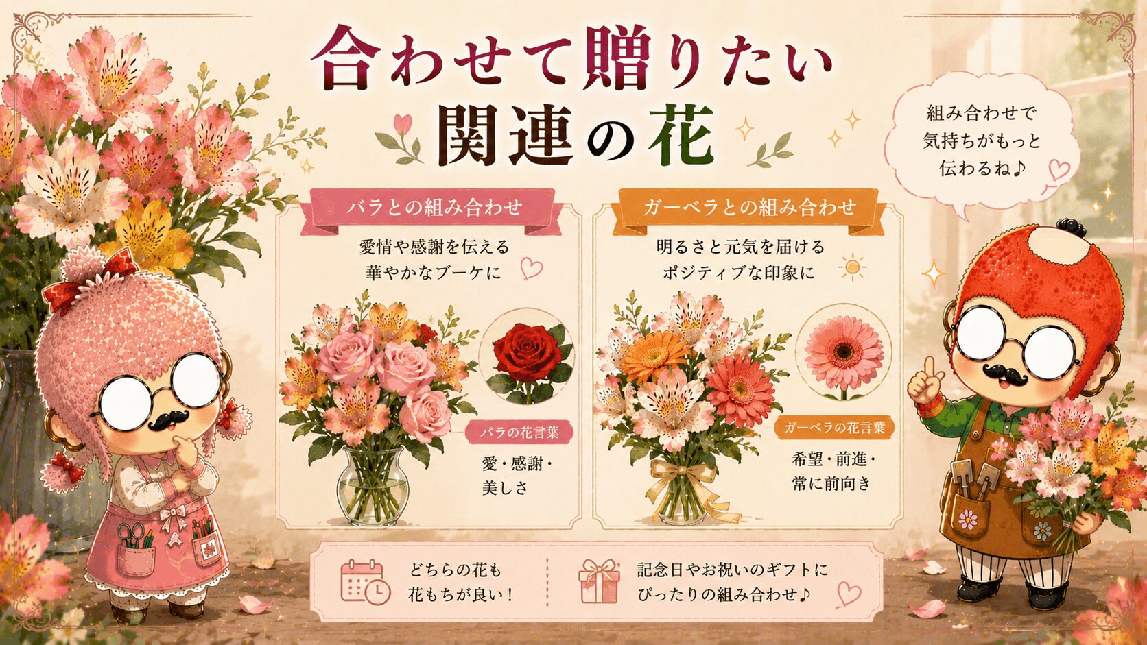 アルストロメリアに関連する花