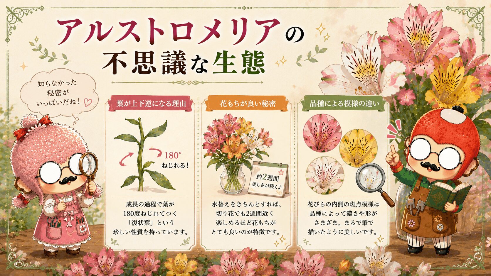 アルストロメリアの不思議な生態