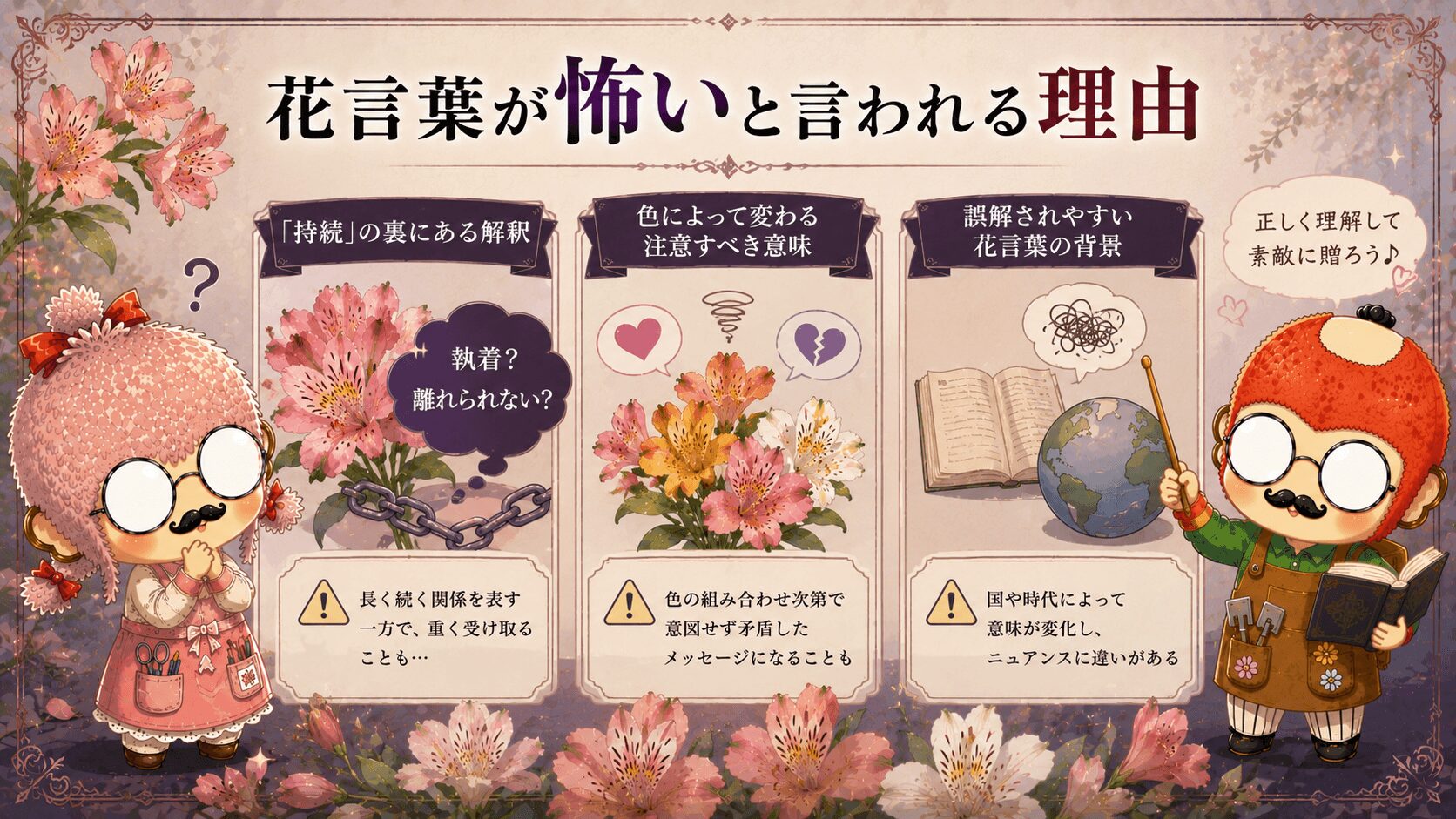 アルストロメリアの花言葉が怖いと言われる理由
