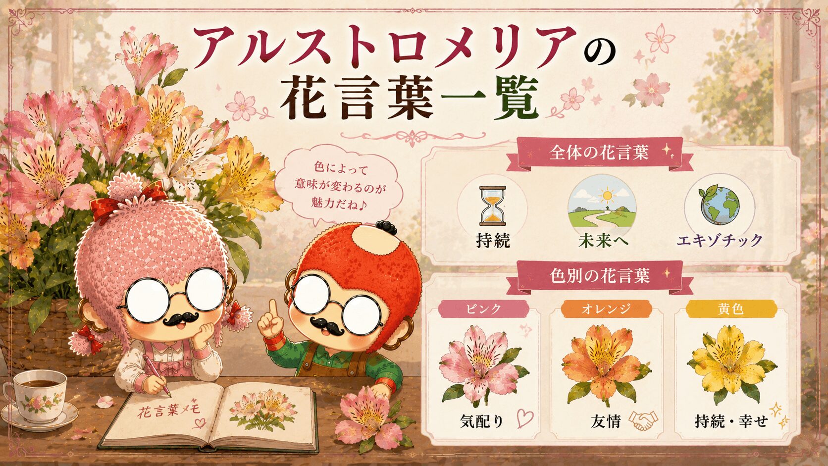 アルストロメリアの花言葉一覧