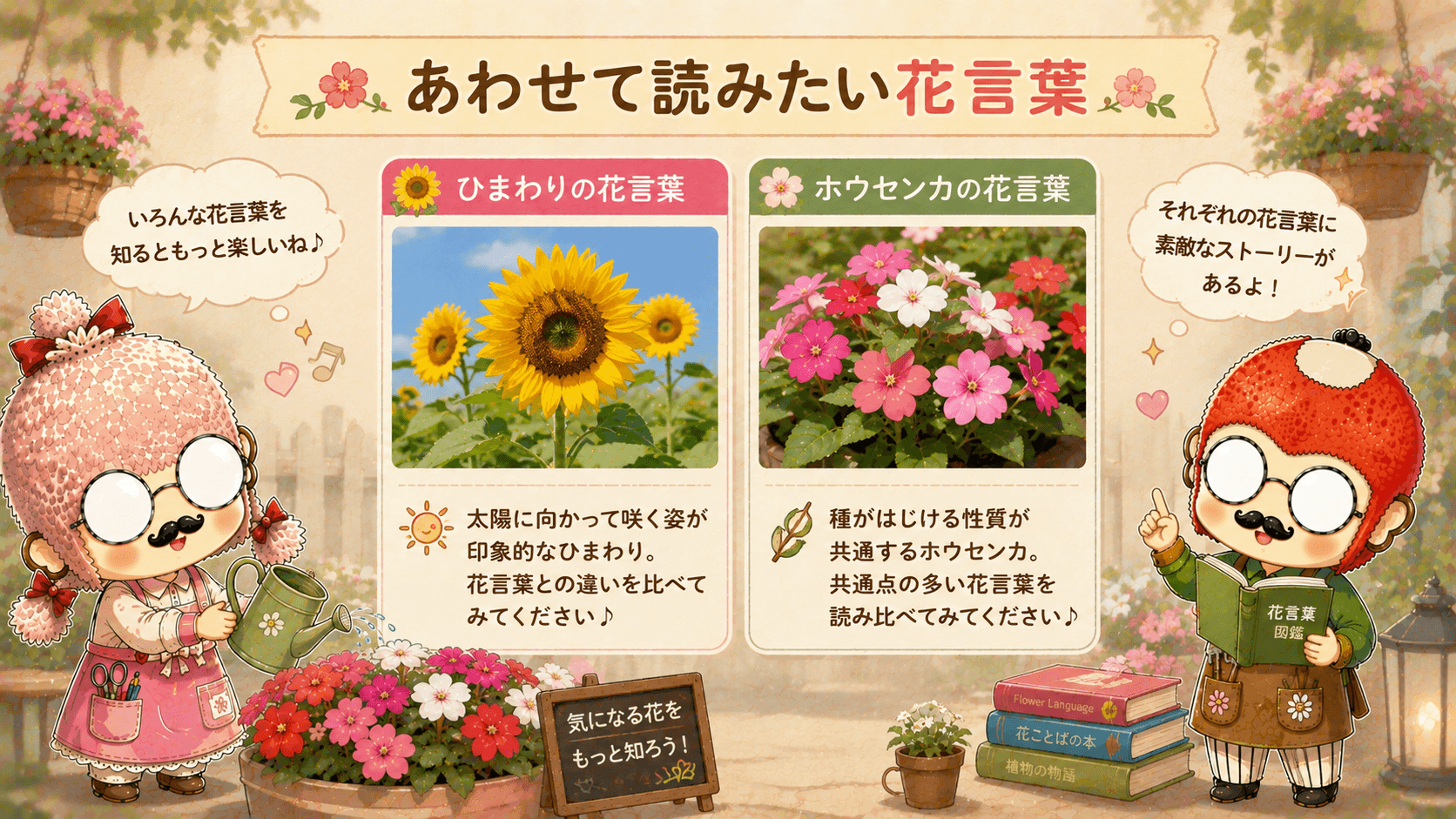 インパチェンスと似た季節に咲く花々