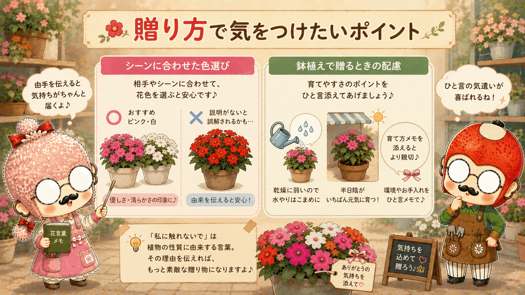 インパチェンスの贈り方