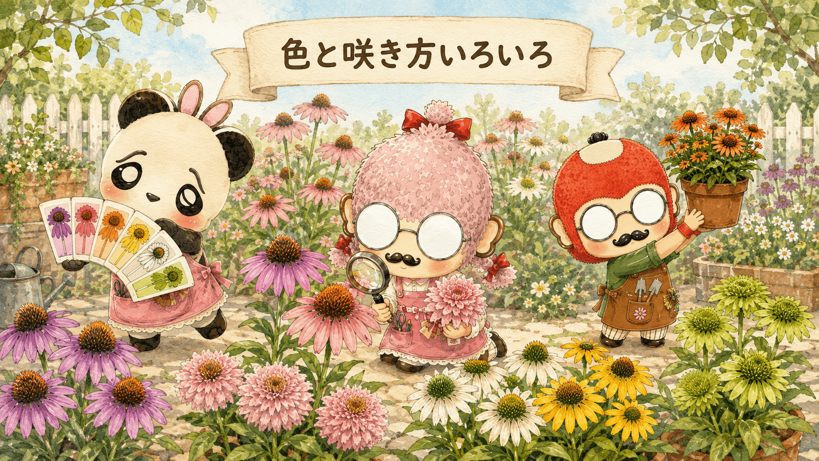 エキナセアの色と咲き方