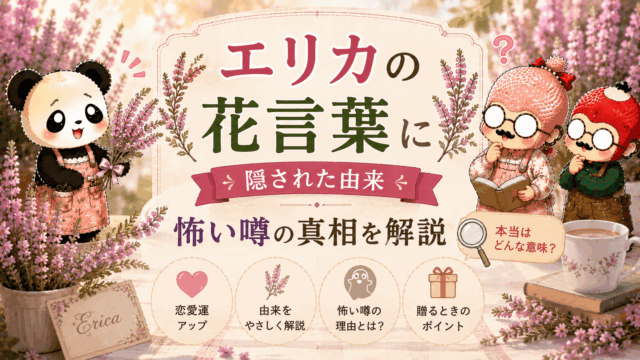エリカの花言葉に隠された由来｜怖い噂の真相を解説