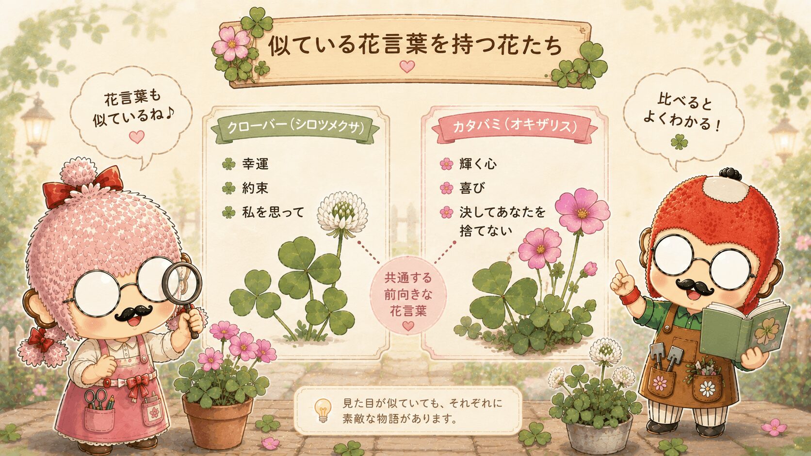 オキザリスと花言葉が似ている花