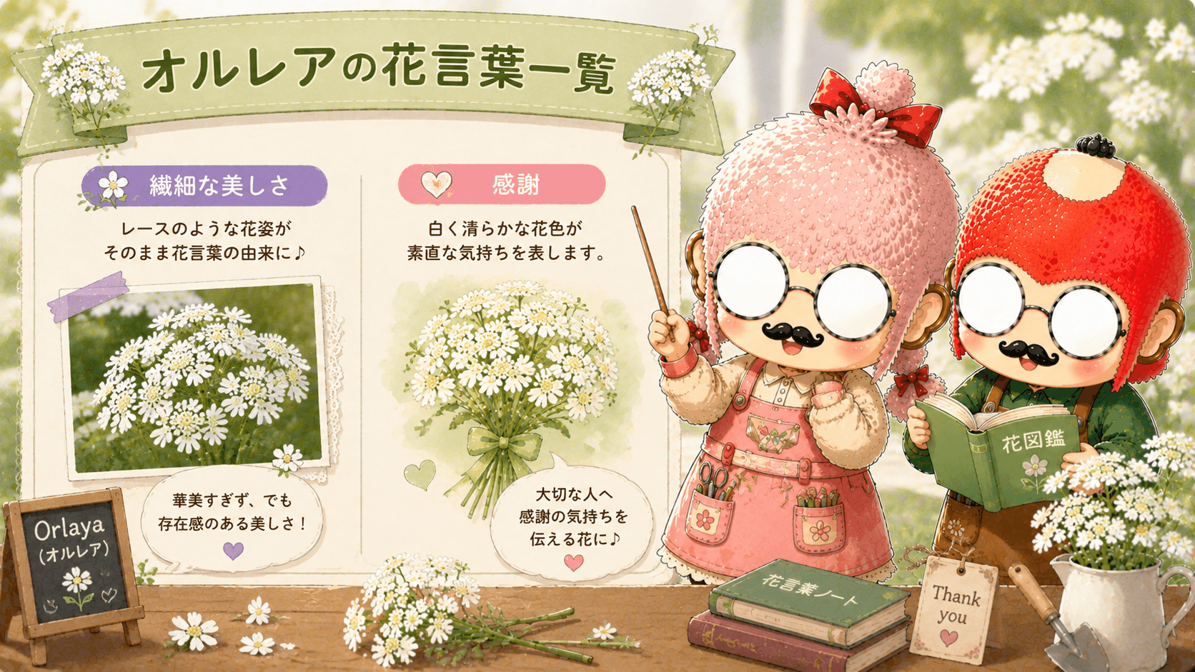 オルレアの花言葉一覧