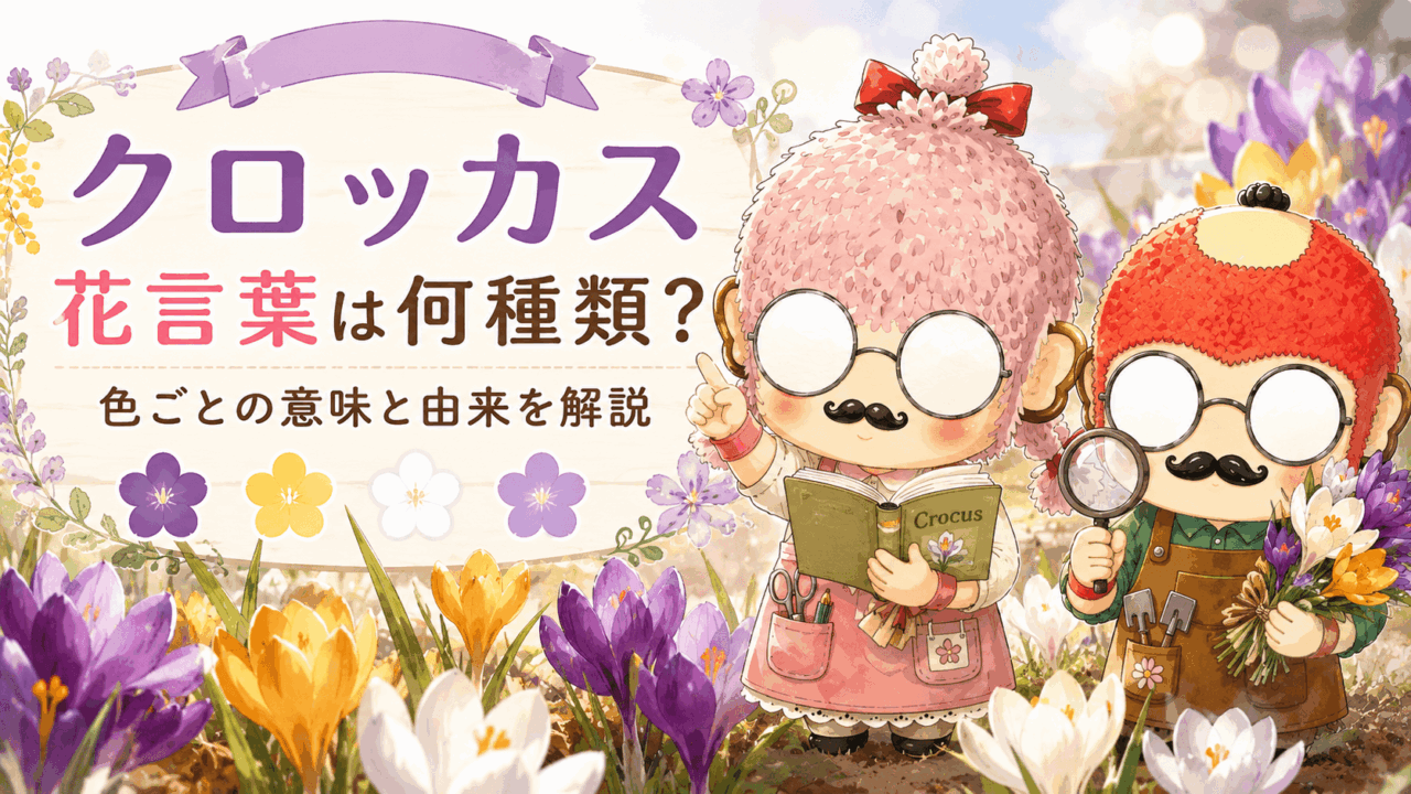 クロッカスの花言葉は何種類?色ごとの意味と由来を解説
