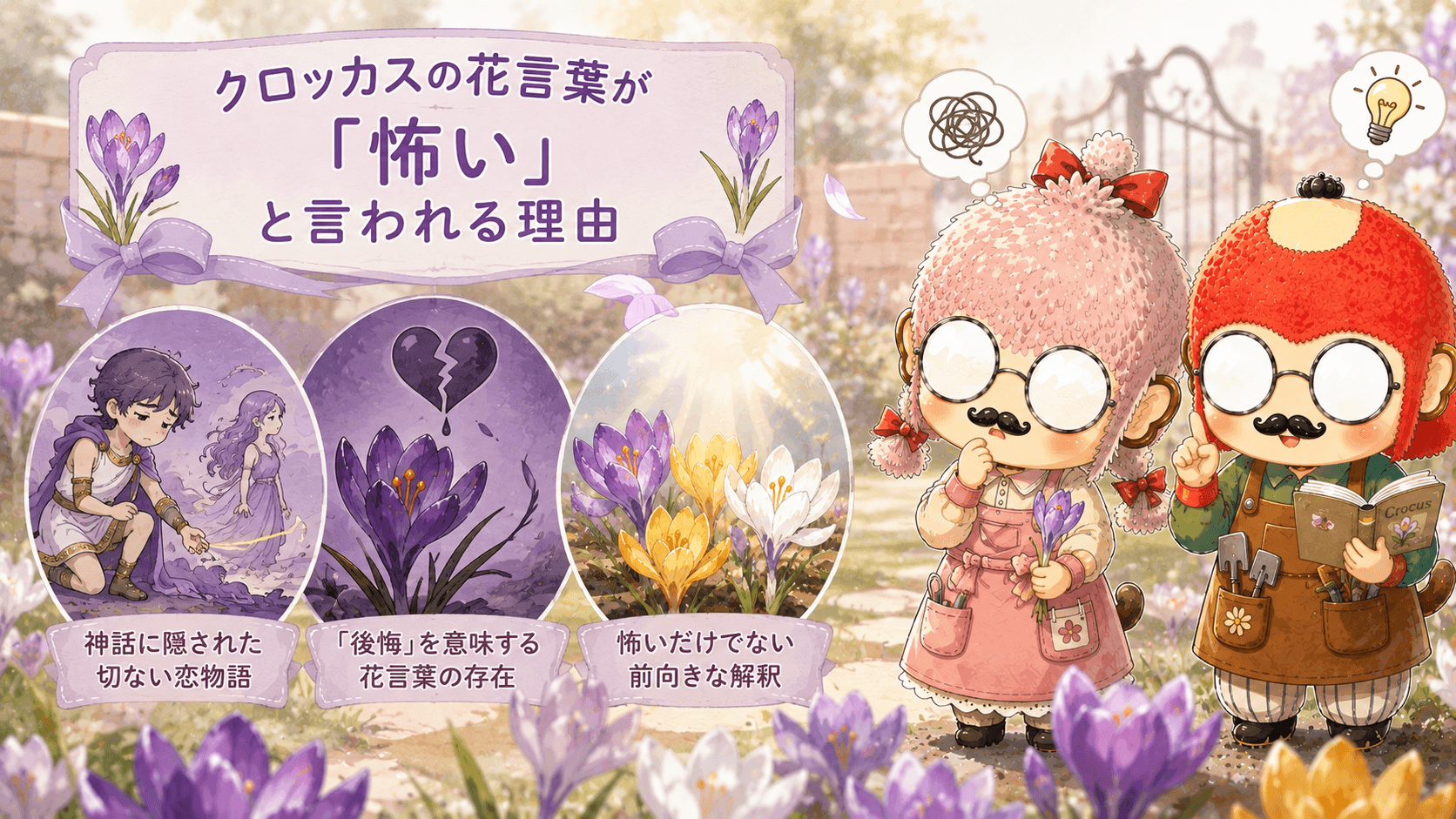 クロッカスの花言葉が怖いと言われる理由