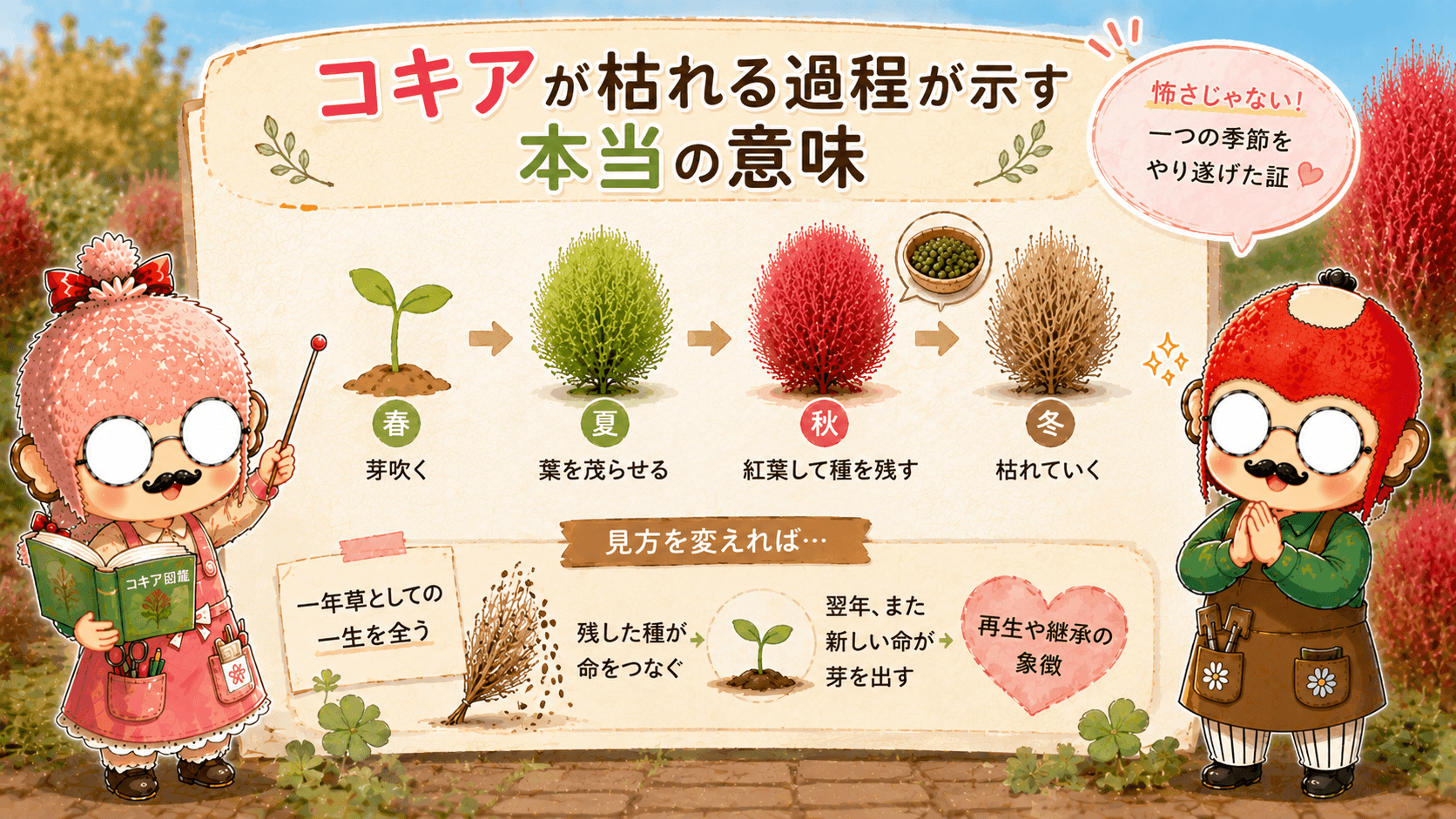 コキアの四季と命のつながり