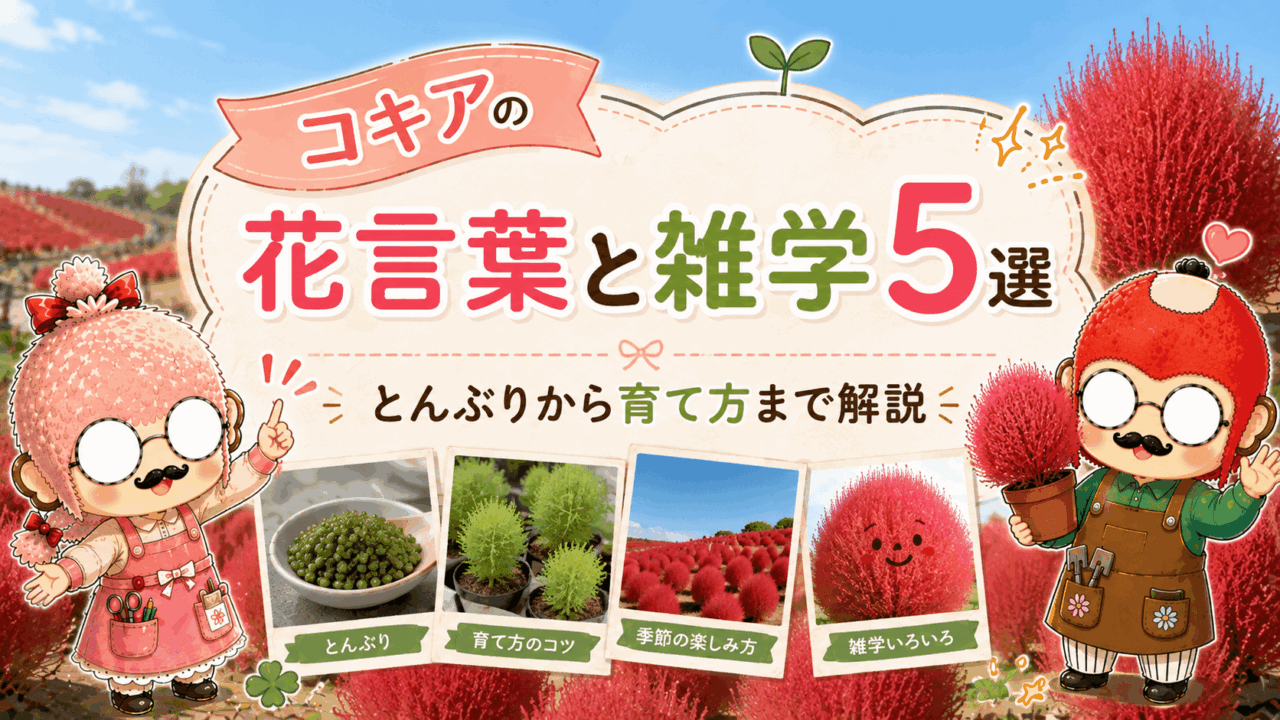 コキアの花言葉と雑学5選｜とんぶりから育て方まで解説